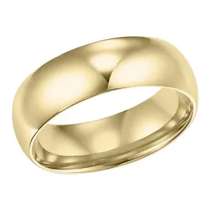 10K Yellow Gold 5mm Comfort Fit Plain Wedding Band