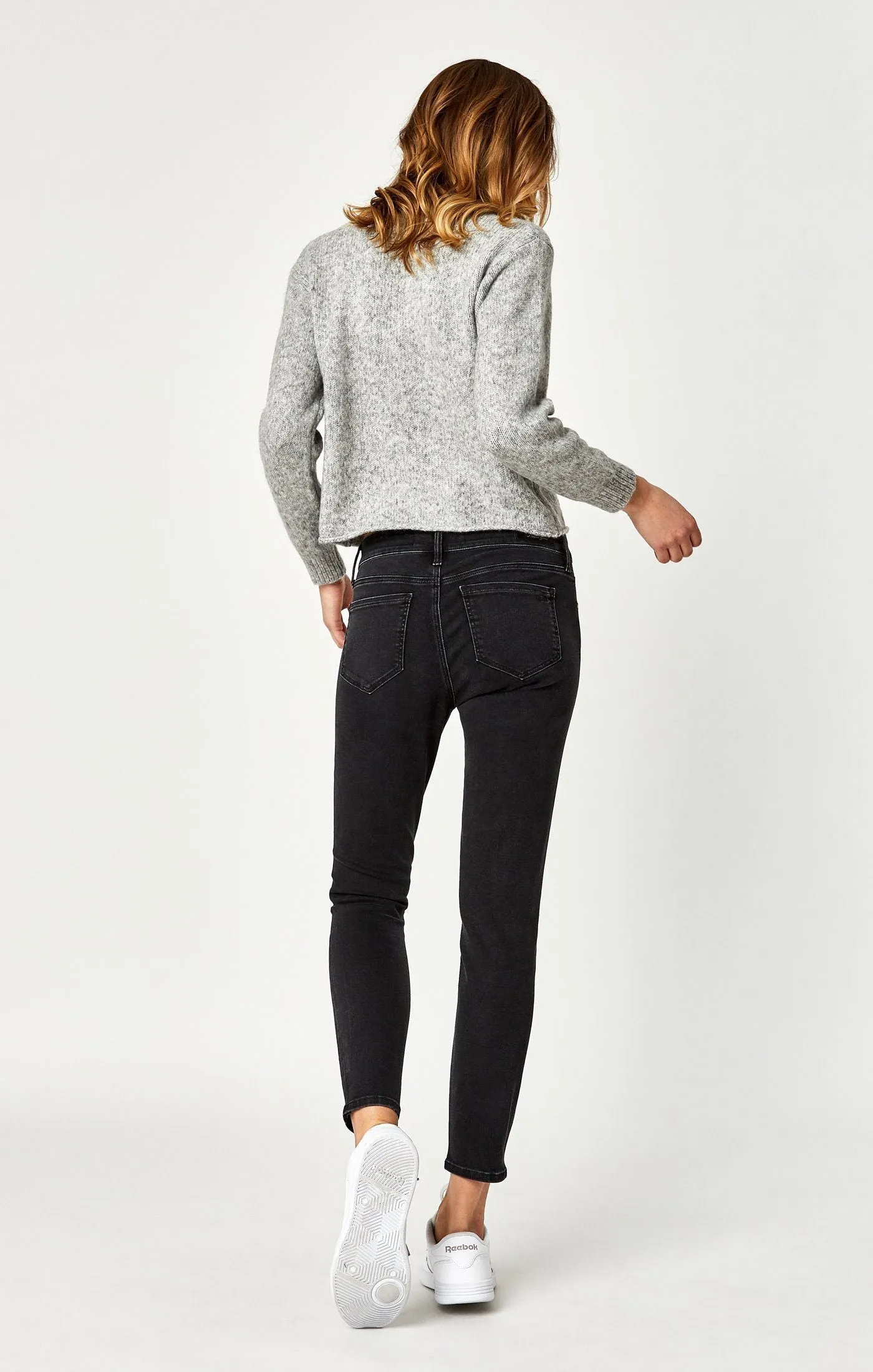 ADRIANA ANKLE SUPER SKINNY IN SMOKE SHINE