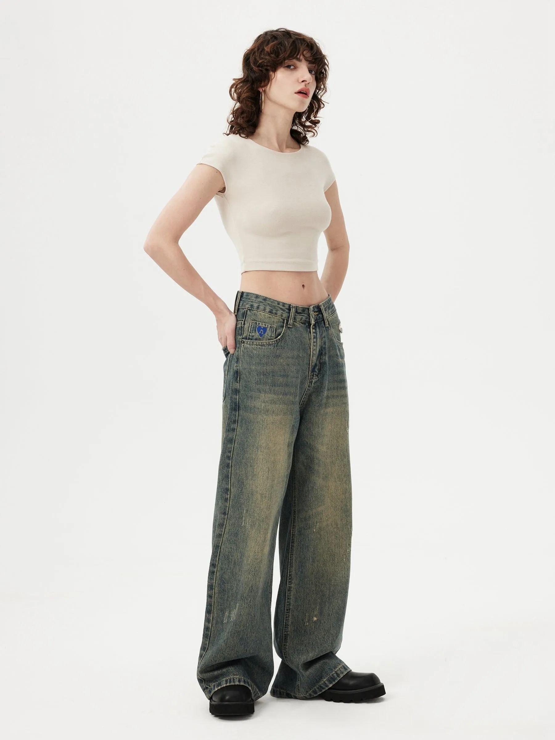 Aelfric Eden Solid Vintage Loose Jeans