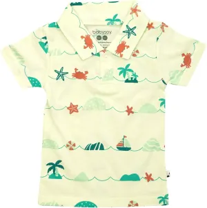 Babysoy Toddler Short Sleeve Polo Shirt - Organic Cotton Unisex Baby Soft Tee