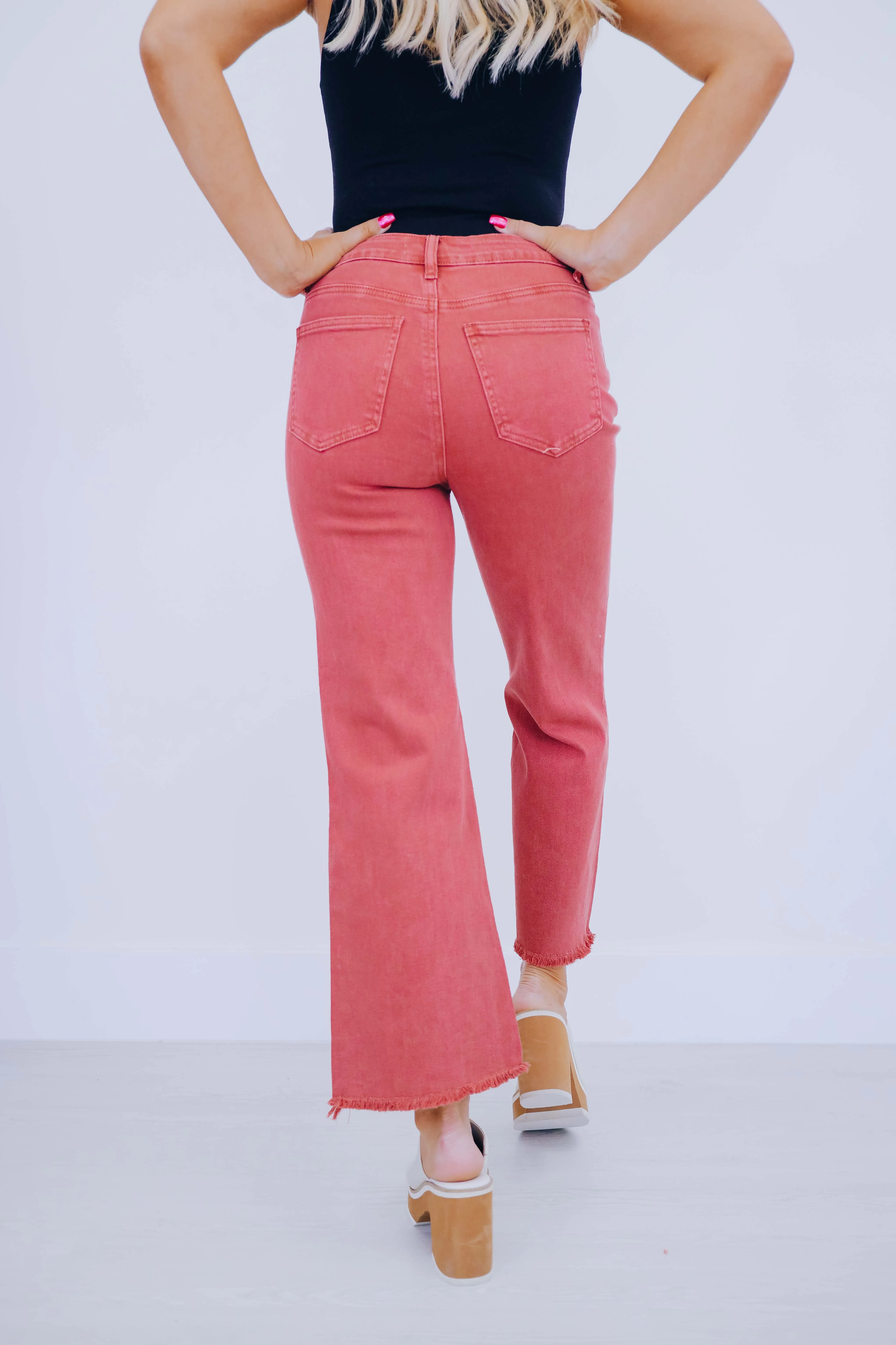 Blayke Frayed Hem Jeans - 10 Colors