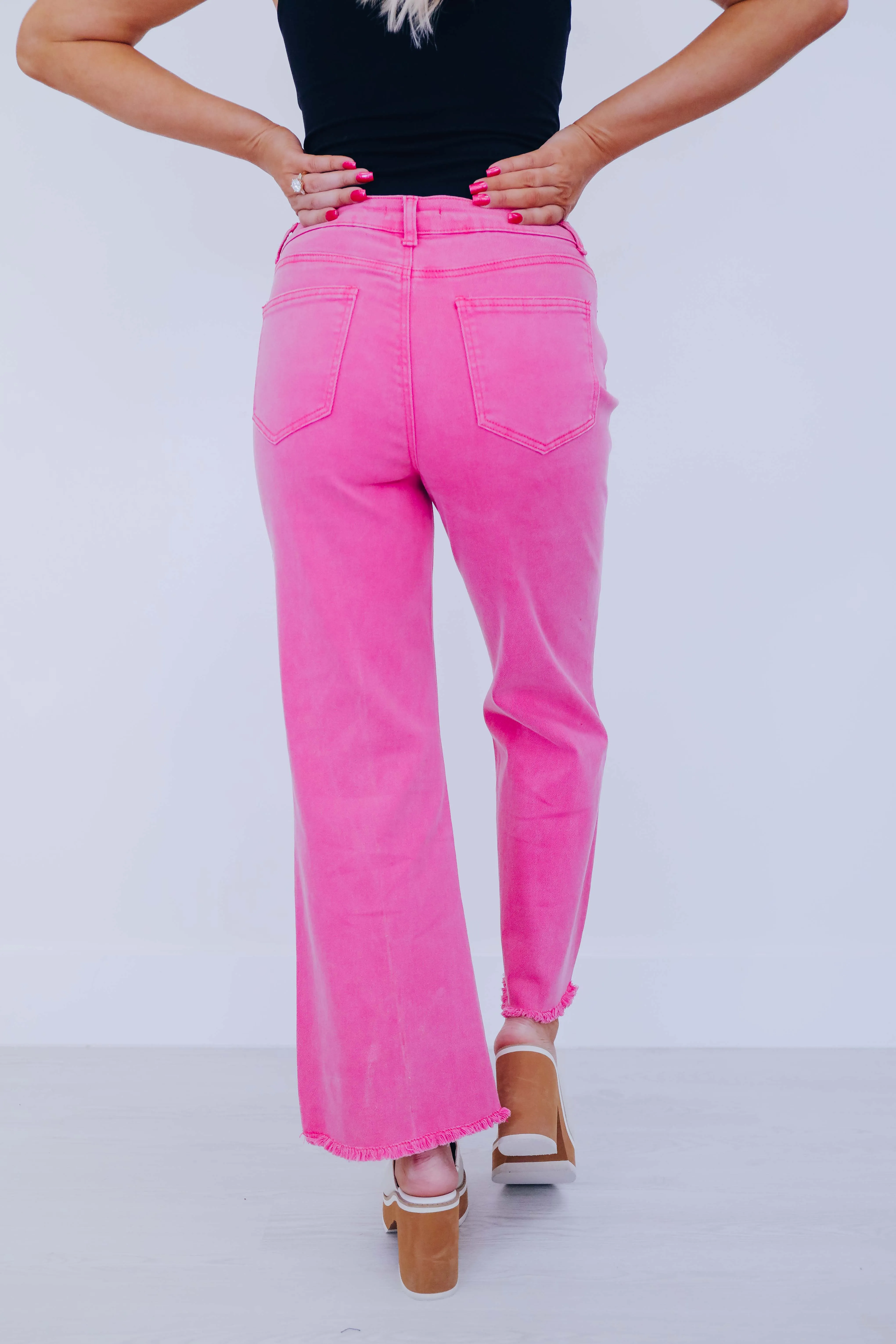 Blayke Frayed Hem Jeans - 10 Colors