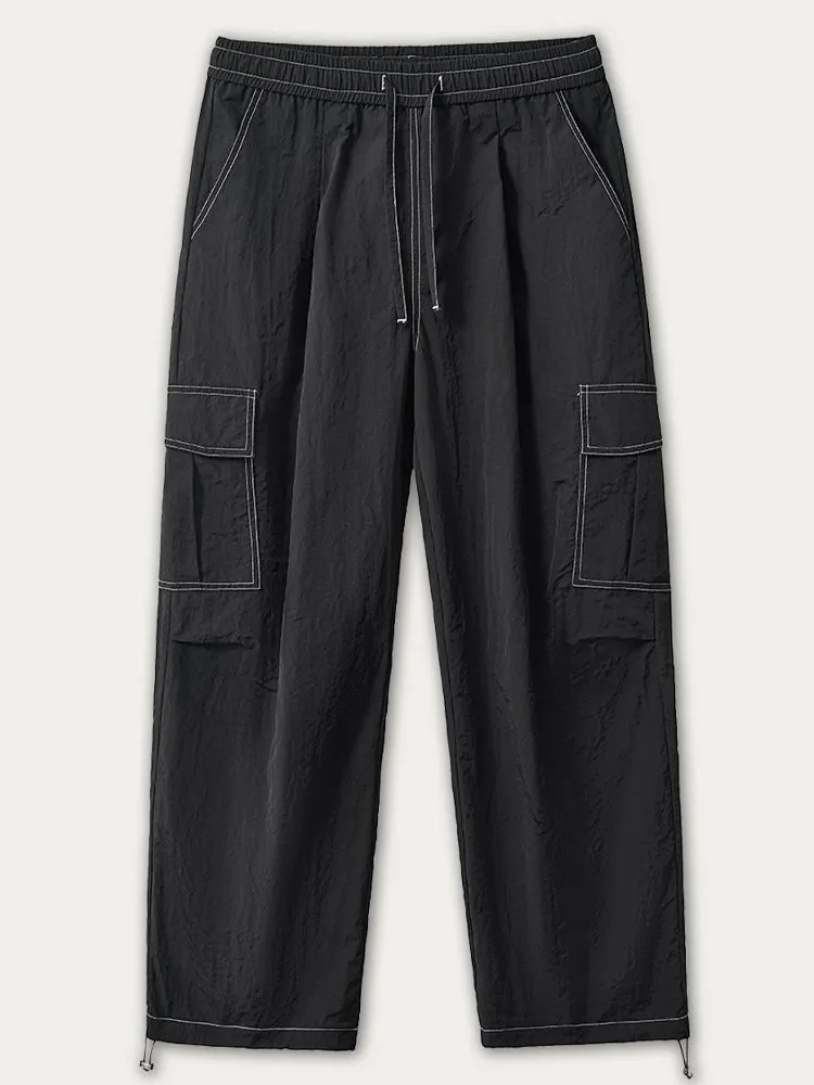 Casual Solid Color Pocket Cargo Pants