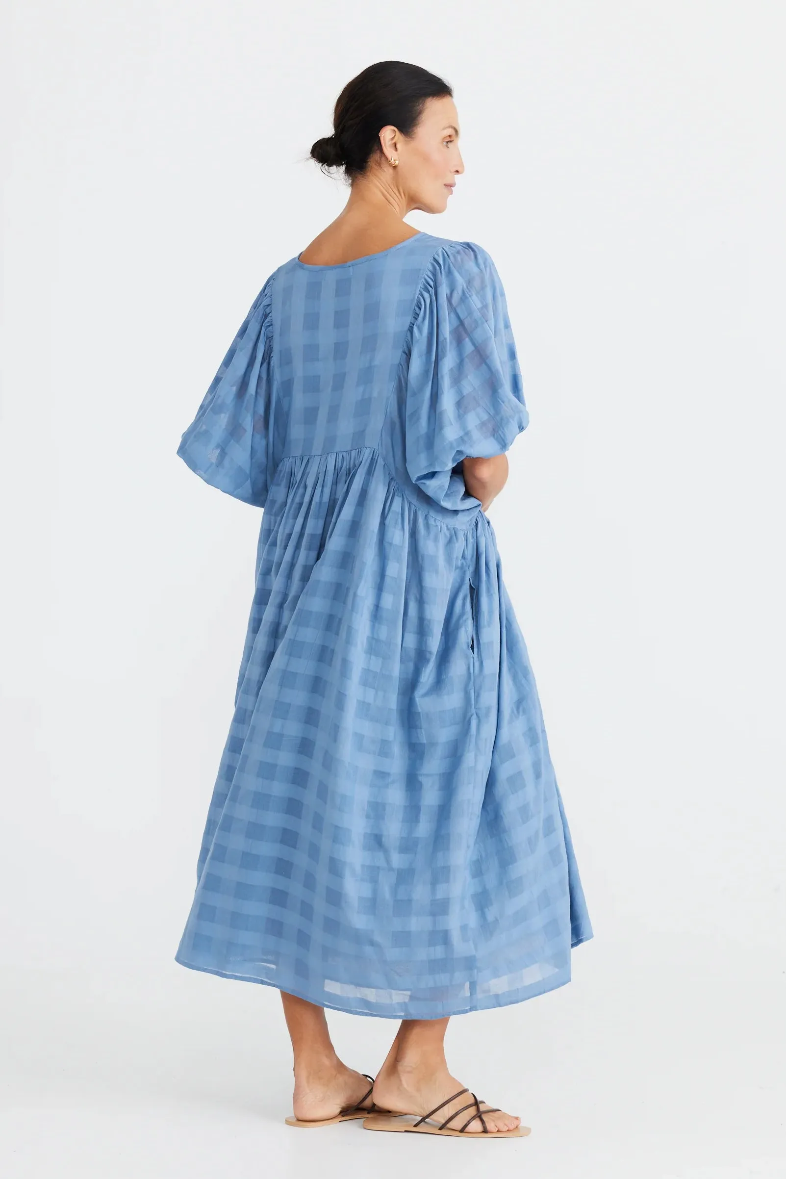 Ciao Bella Dress in Faded Denim
