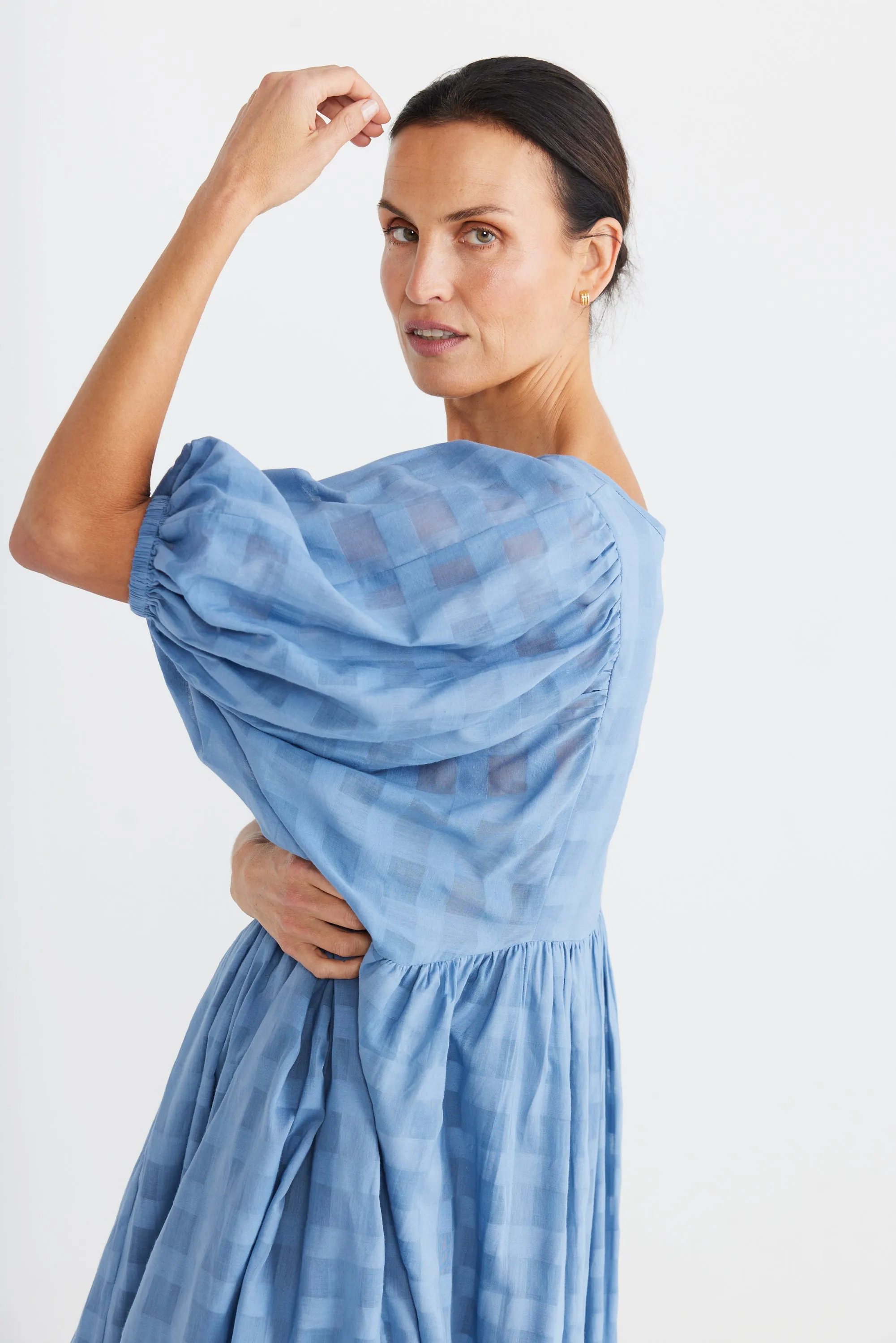 Ciao Bella Dress in Faded Denim