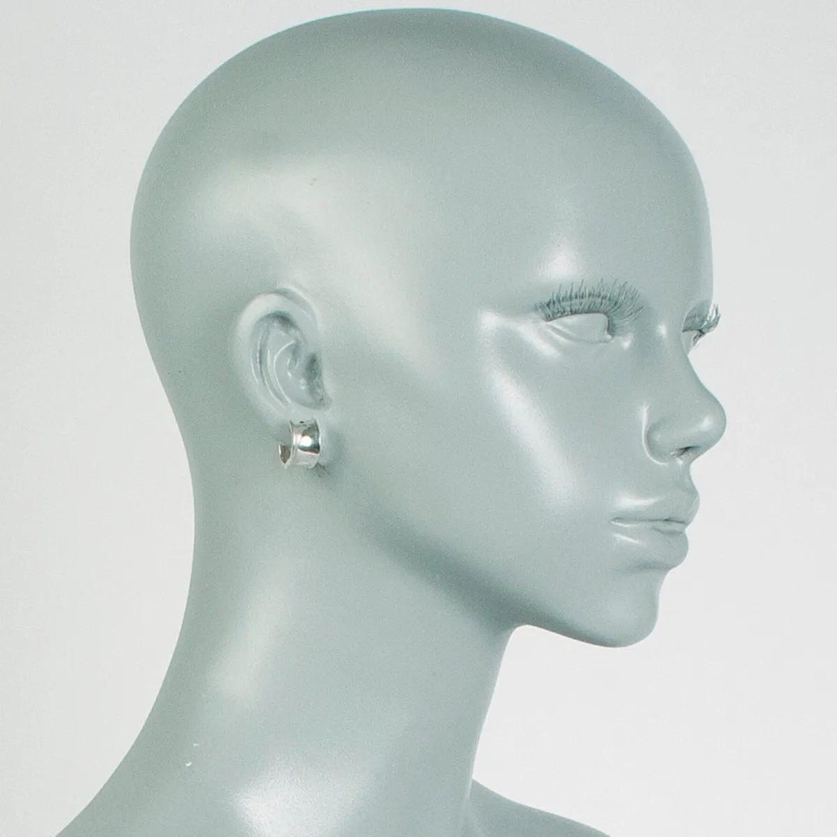 Concave Huggie Hoop Earring