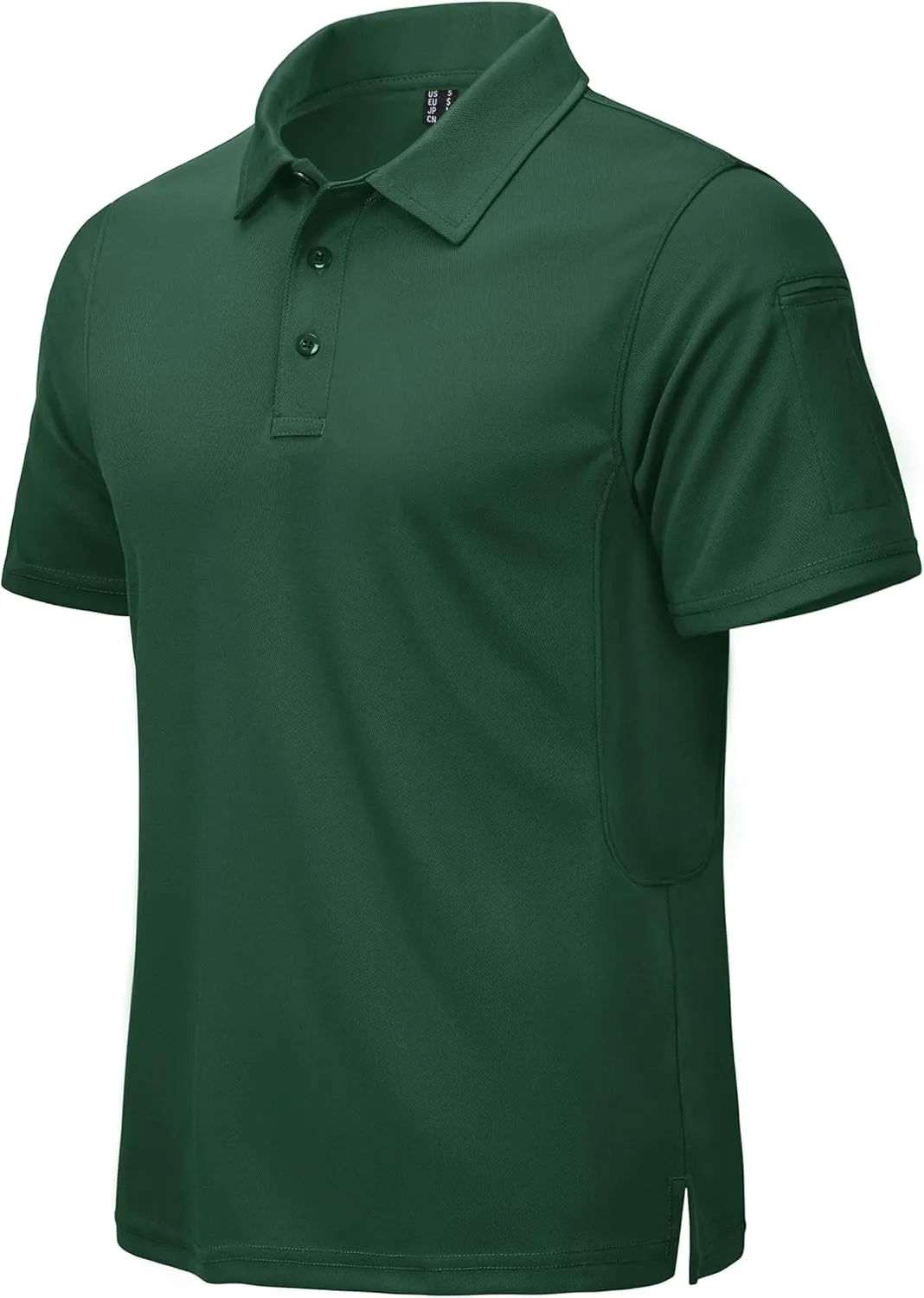 CRYSULLY Polo Shirts for Men Golf Shirt Short Sleeve Tactical Performance Polo T Shirts Dry Fit for Work, Fishing, Hiking