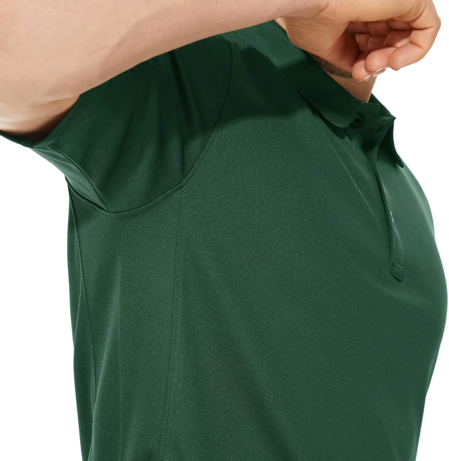 CRYSULLY Polo Shirts for Men Golf Shirt Short Sleeve Tactical Performance Polo T Shirts Dry Fit for Work, Fishing, Hiking