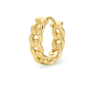 Cuban Link Hoop - Gold