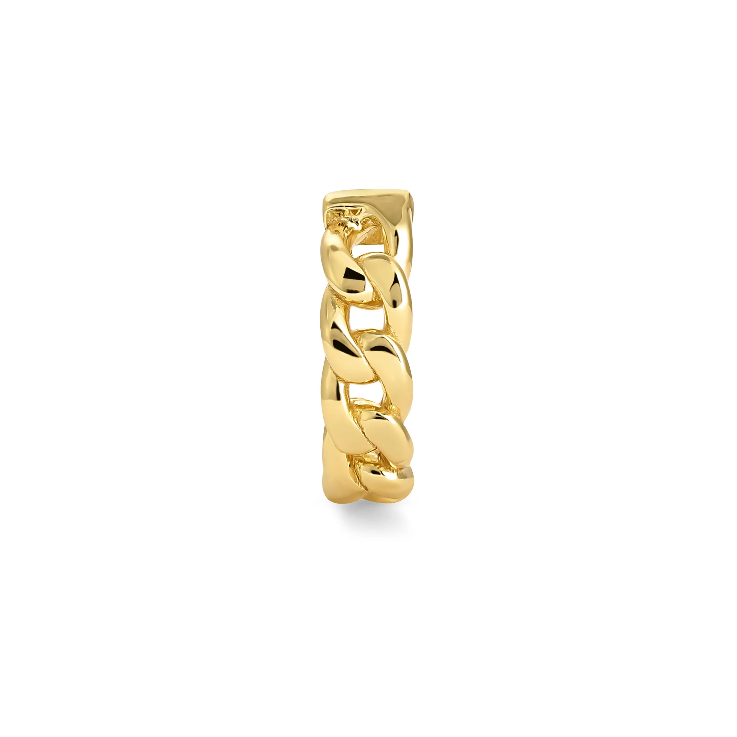 Cuban Link Hoop - Gold