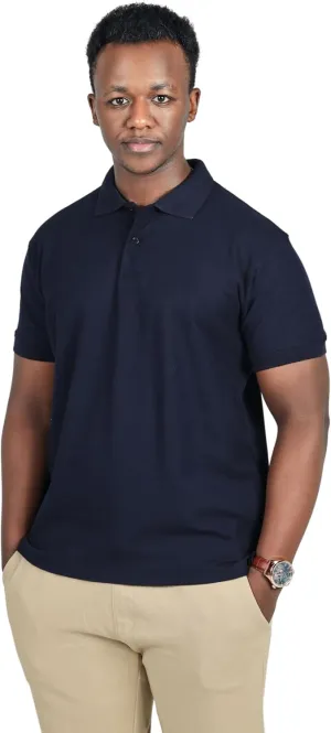 CUZO Men's Pique Polo Shirt 100% Soft Cotton Light Weight Short Sleeve for Men, Casual, 180 GSM
