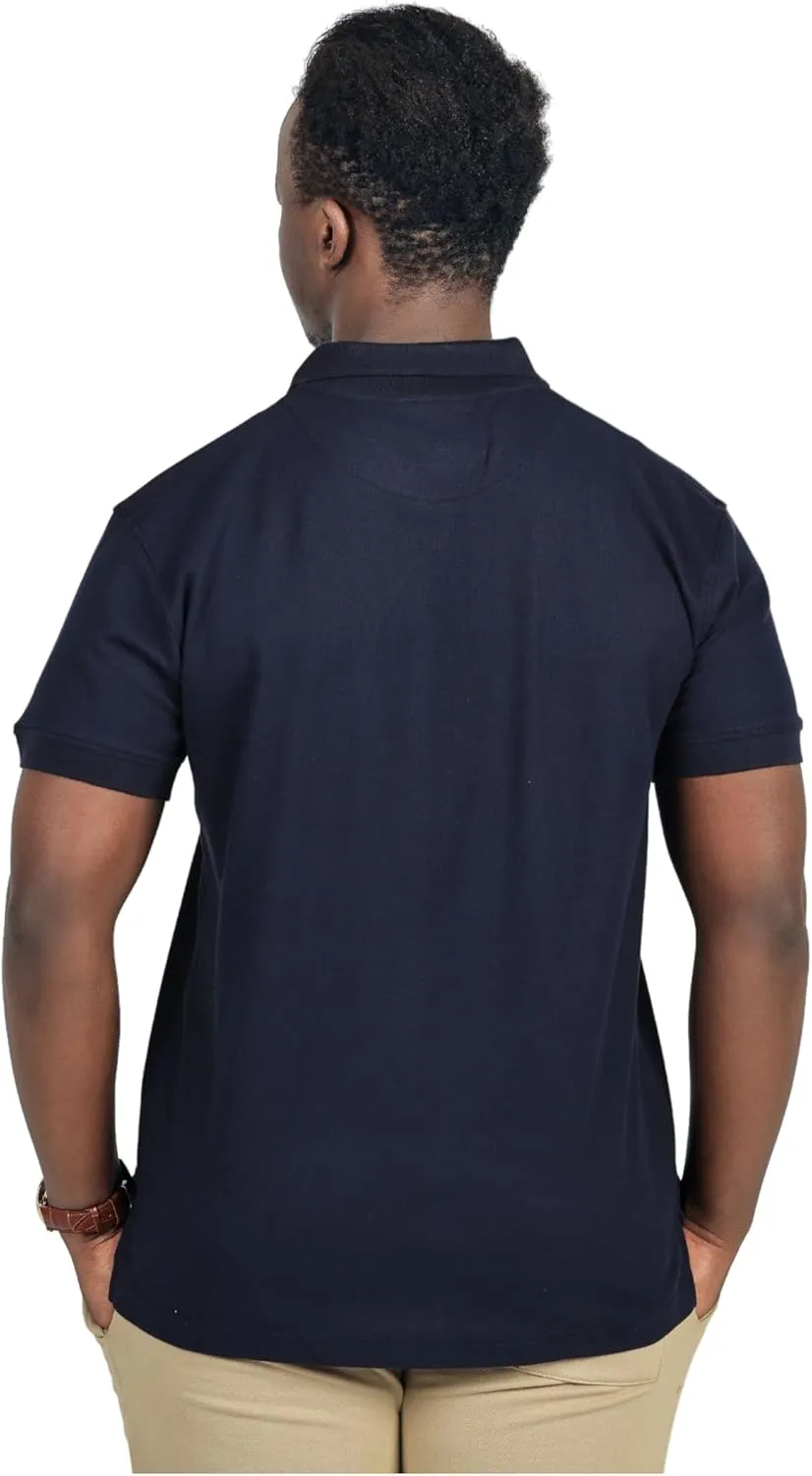 CUZO Men's Pique Polo Shirt 100% Soft Cotton Light Weight Short Sleeve for Men, Casual, 180 GSM