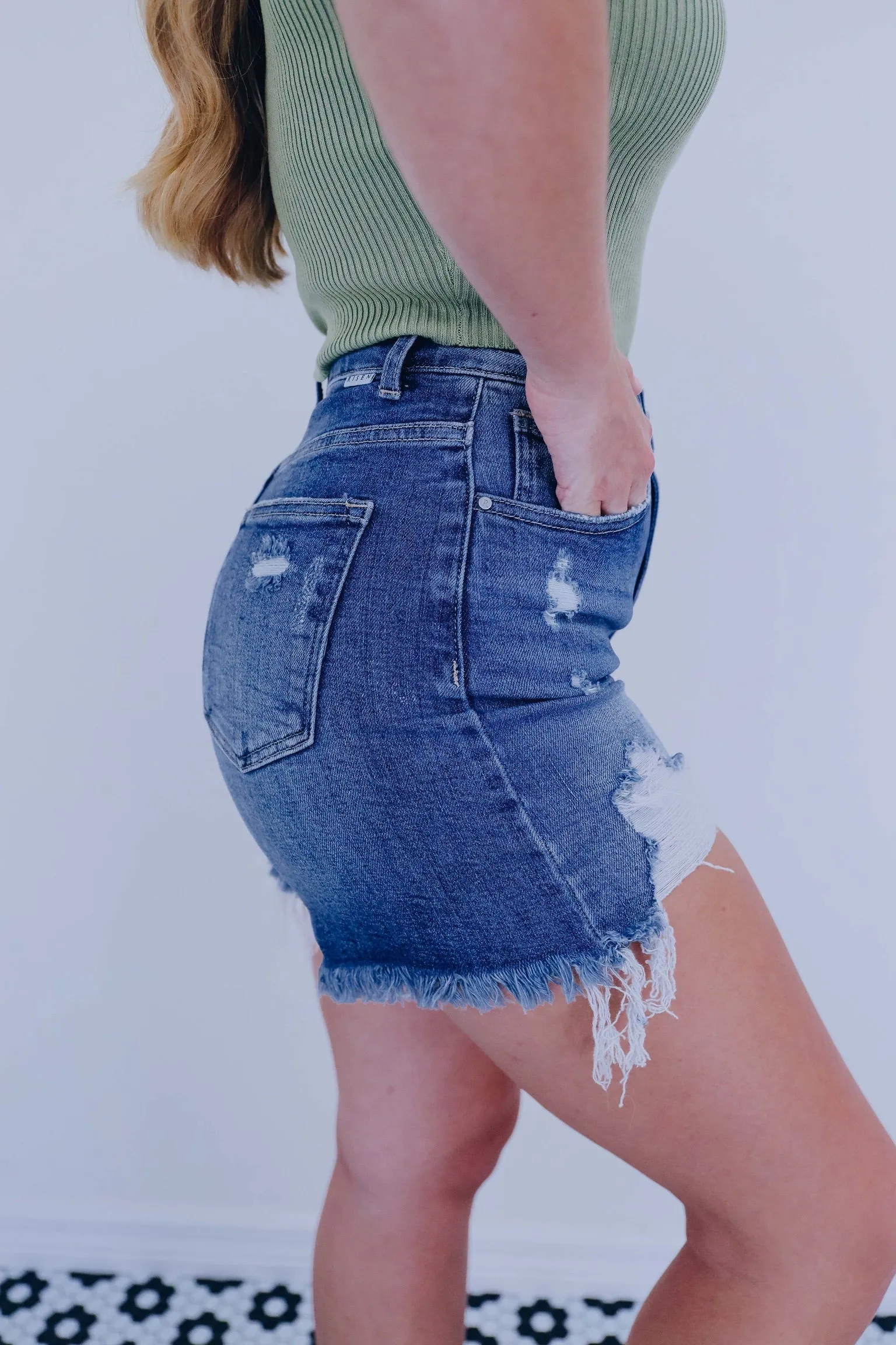 Dee Dee Distressed Denim Shorts