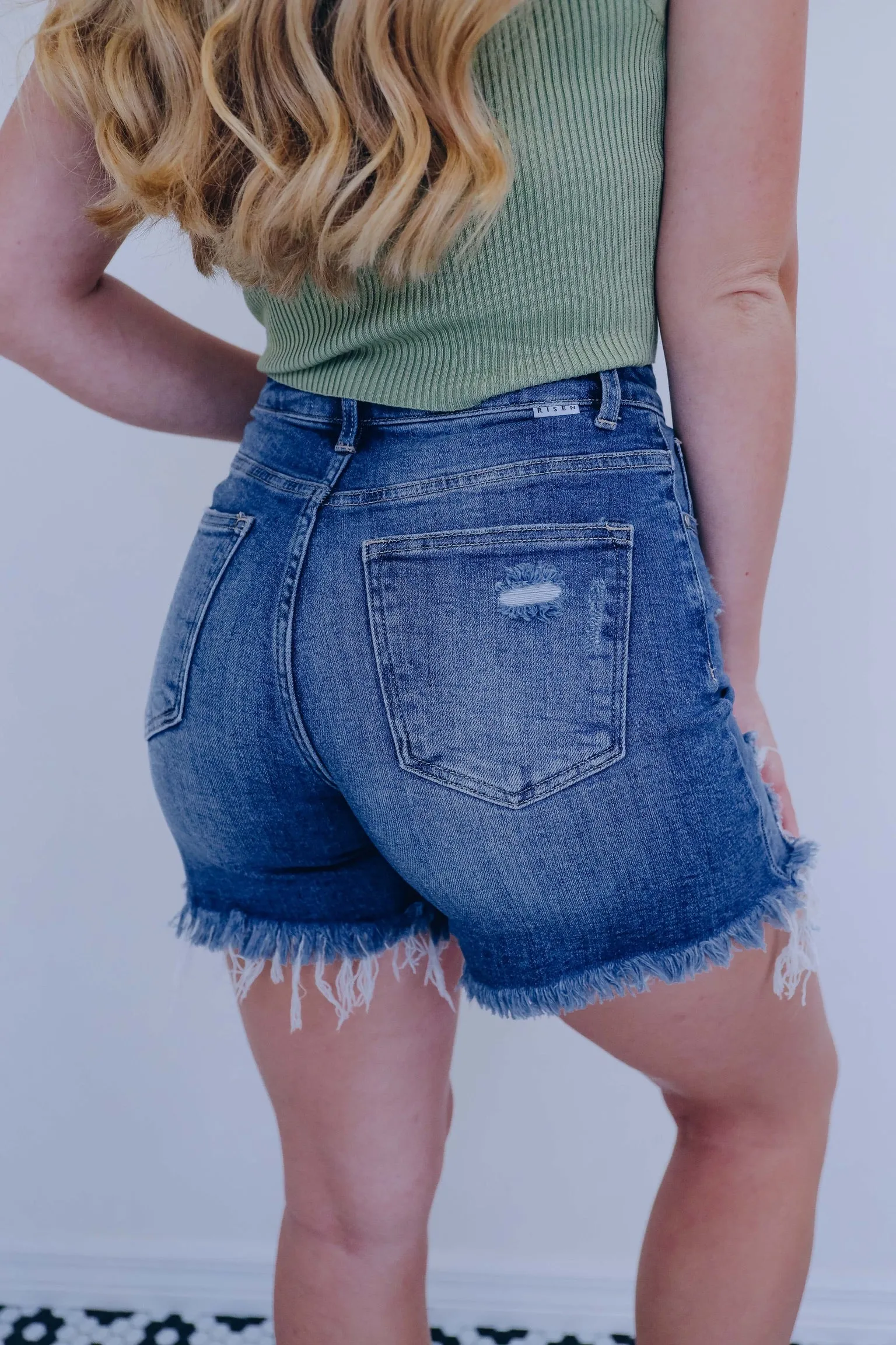 Dee Dee Distressed Denim Shorts