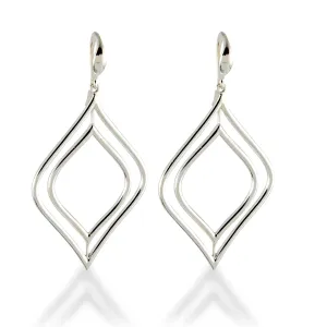 Double Marquis Drop Wire Earring