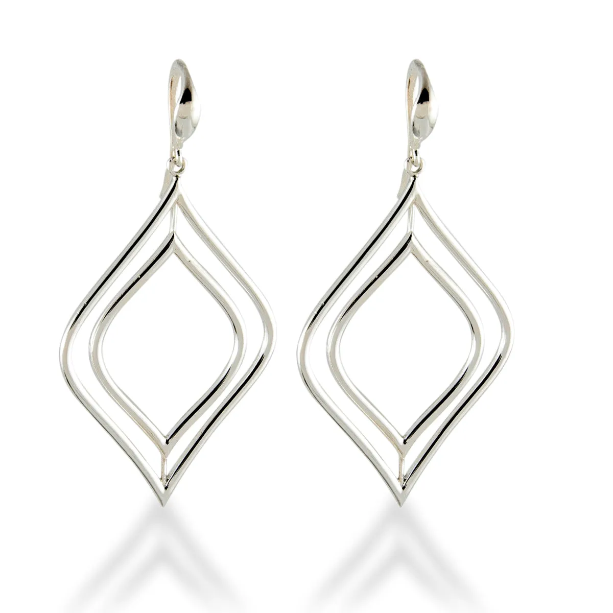 Double Marquis Drop Wire Earring