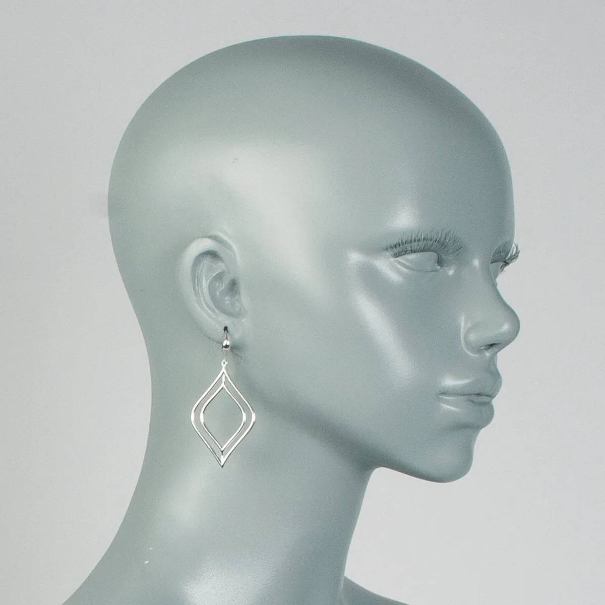 Double Marquis Drop Wire Earring