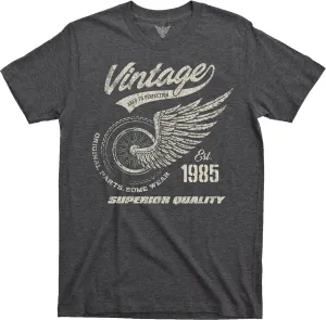 GunShowTees 40th Birthday Gift 1985 Vintage Original Parts Funny 80s Retro Inspired Graphic Tee Shirt