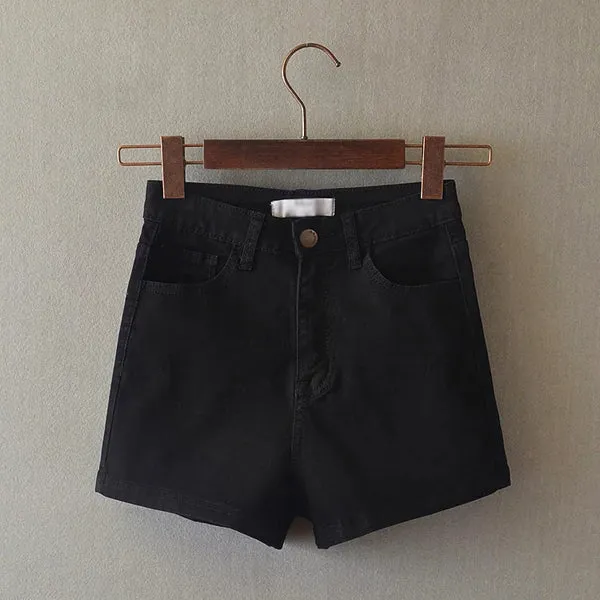 High Quality!! 2016 Summer Women High Waist Denim Shorts Female Short Jeans 3 Colors