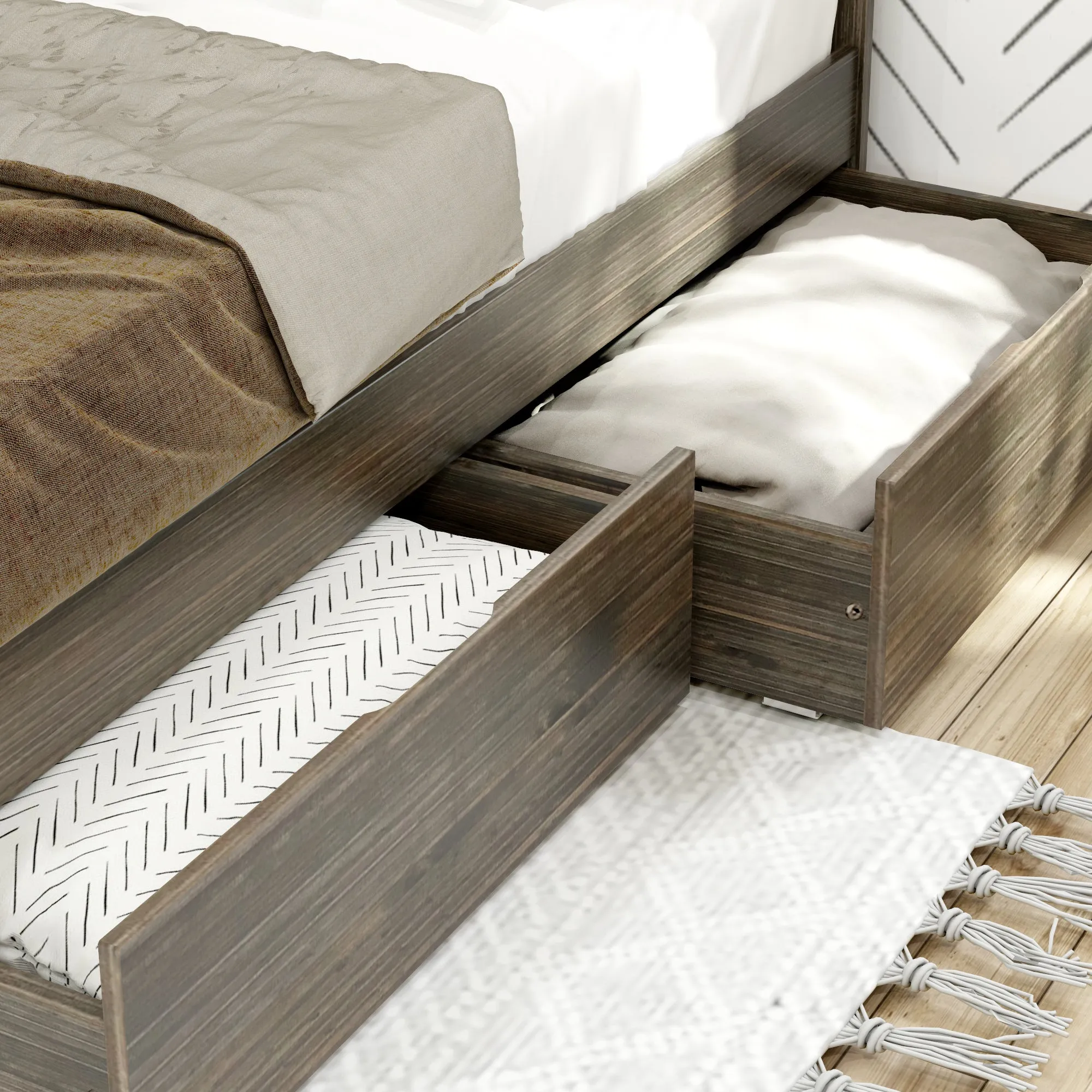 Modern Farmhouse Underbed Storage Drawers