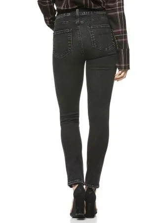 Paige Premium Denim- Hoxton Ankle Peg Exposed Button Fly City Noir