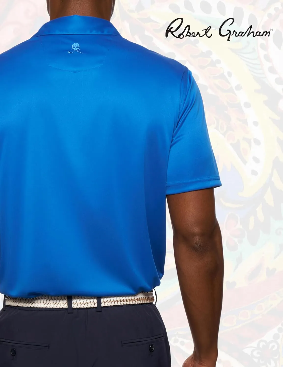Robert Graham Men's Axelsen Polo Short Sleeve Knit Golf Shirt