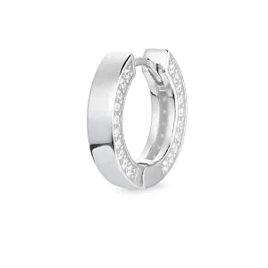 Side Set Hoop - Silver