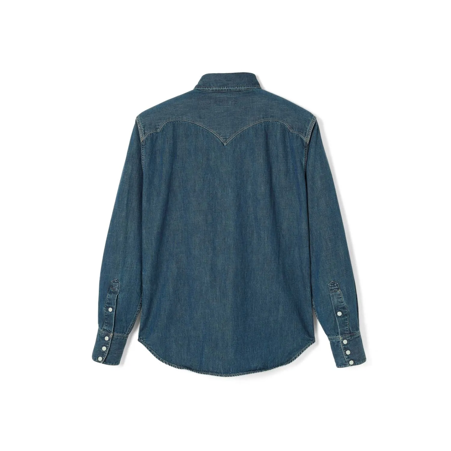 Stevenson Overall Co. Cody Western Shirt Faded Indigo