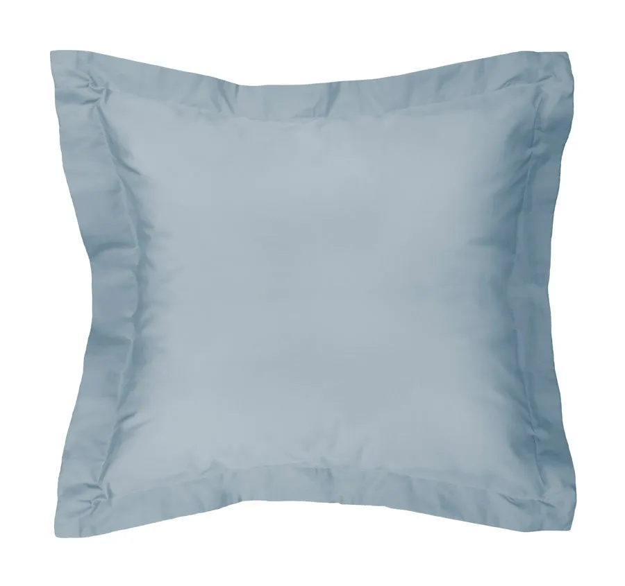 Tuscan Collection Cotton Percale European Pillowcase Faded Denim
