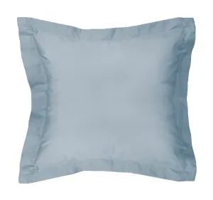 Tuscan Collection Cotton Percale European Pillowcase Faded Denim