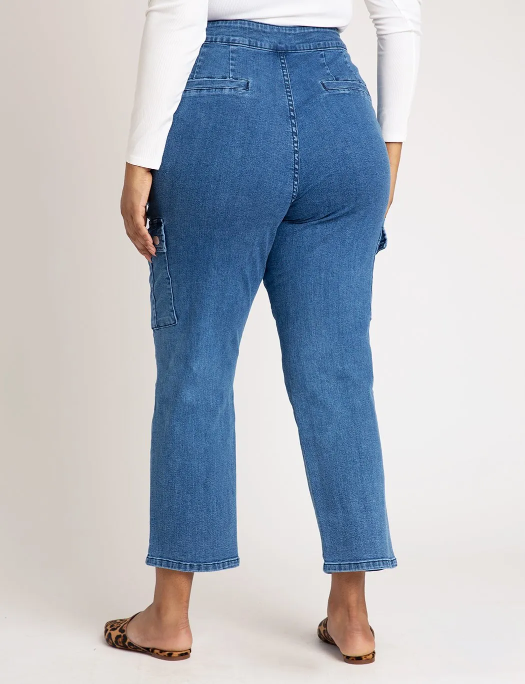 Utility Jean in Dark Medium Wash